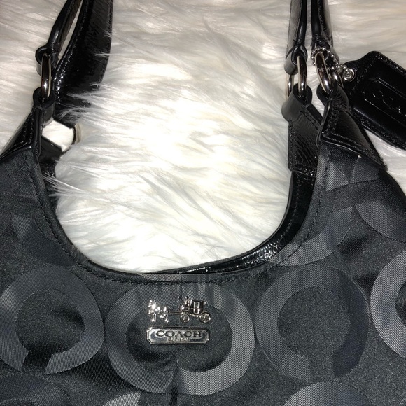 COACH Shoulder Bag-Women’s 
Purse Black/Grey👜 - Picture 4 of 7